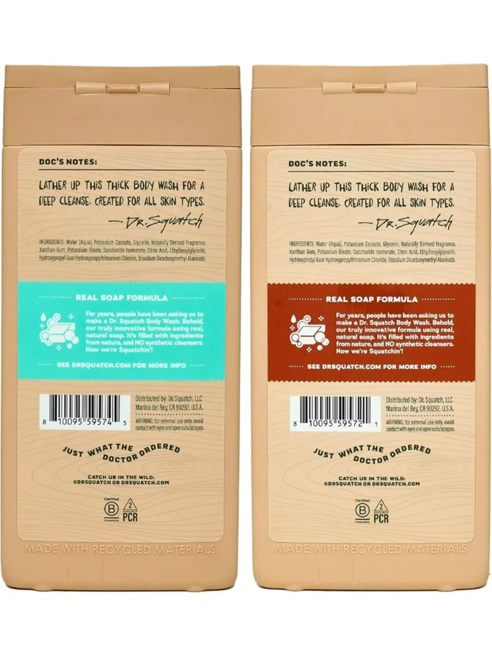 Natural Men's Body Wash Set - Moisturizing, Nourishing, Long-Lasting Scent
